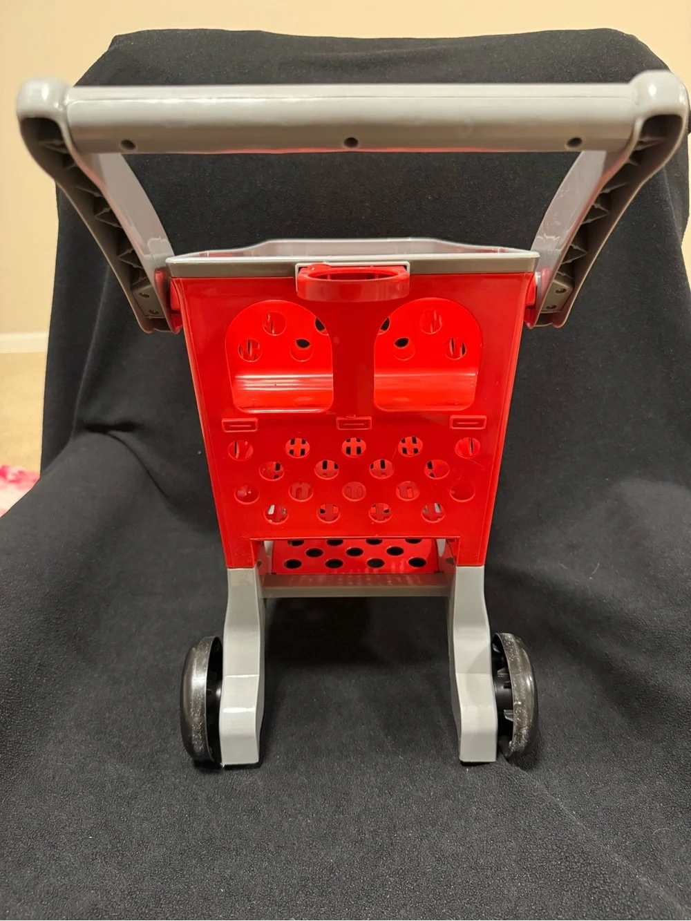 Target Red and Gray Kids Shopping Cart Toy